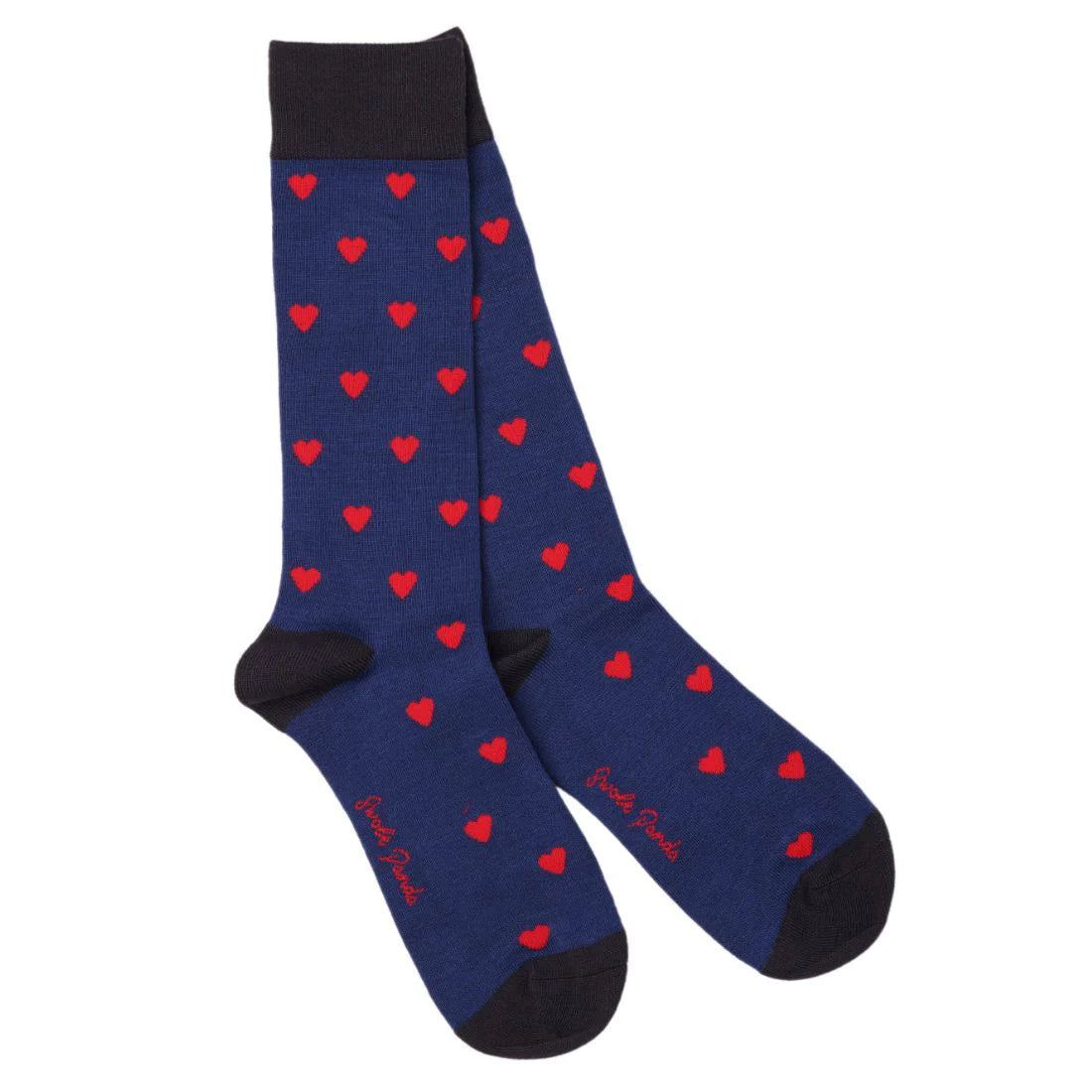 heart theme bamboo socks by Swole Panda