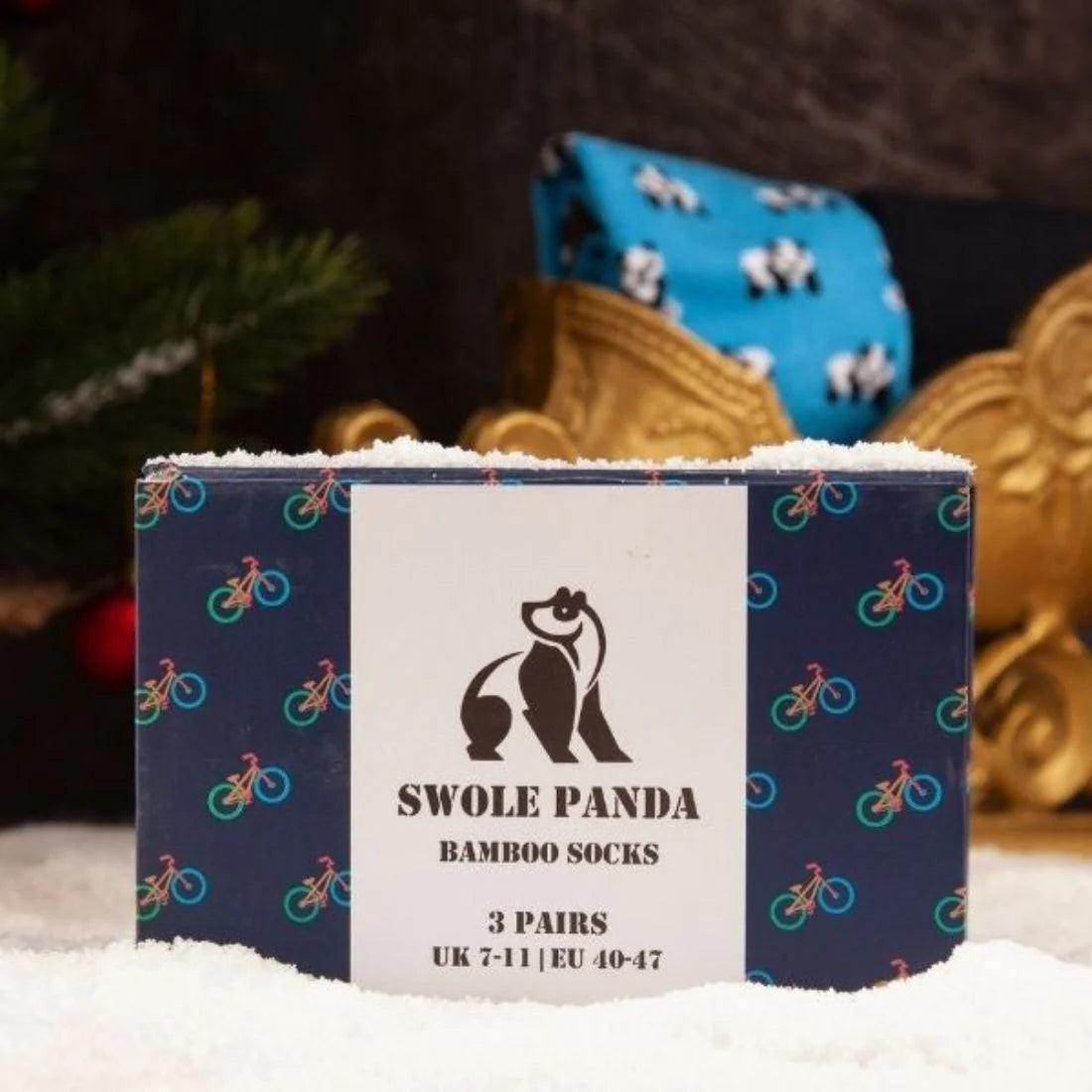 Bamboo Bicycle Sock Gift Box by Swole Panda - 2
