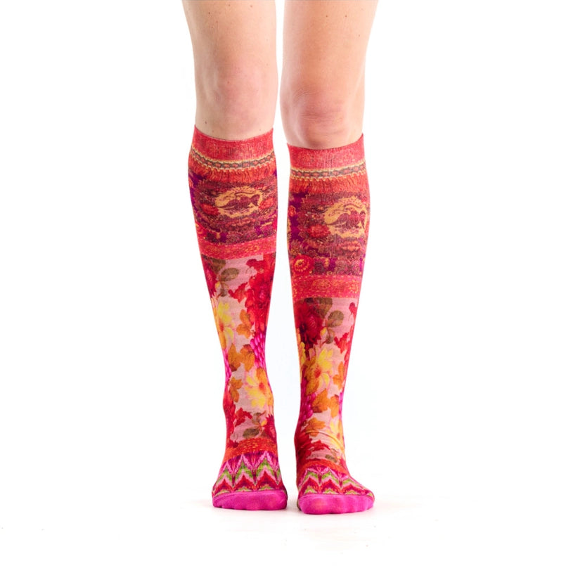 patterned knee high bamboo socks by Dub & Drino