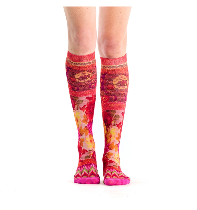patterned knee high bamboo socks by Dub & Drino
