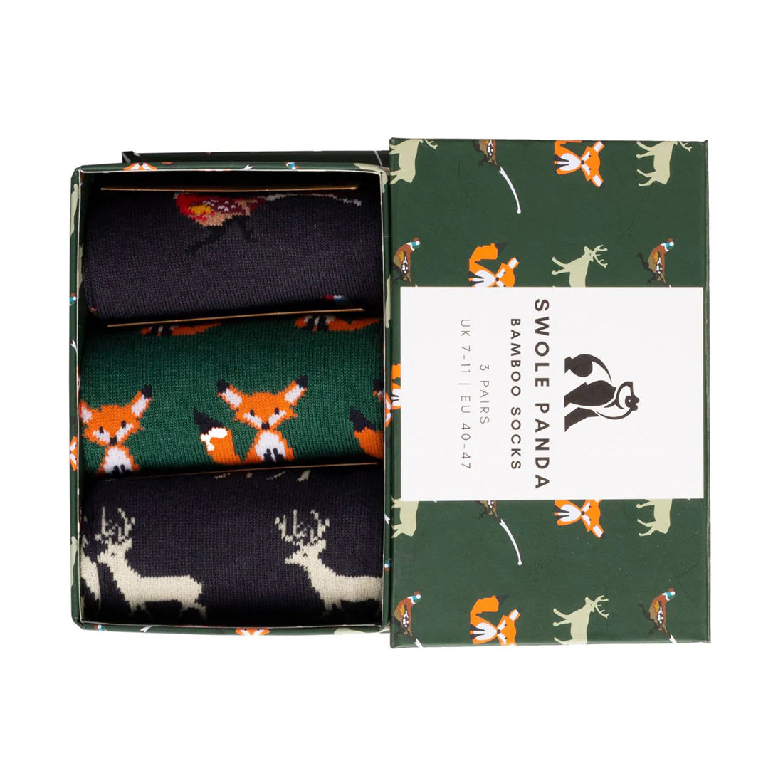 bamboo sock gift box countryside theme