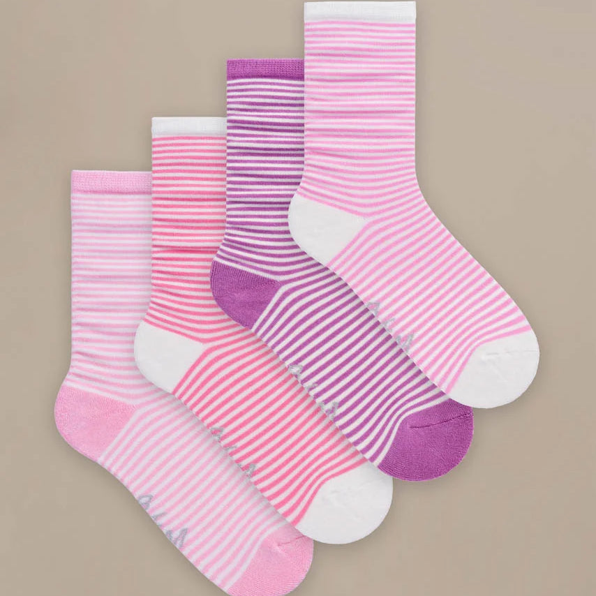 pink mix bamboo socks by BAM