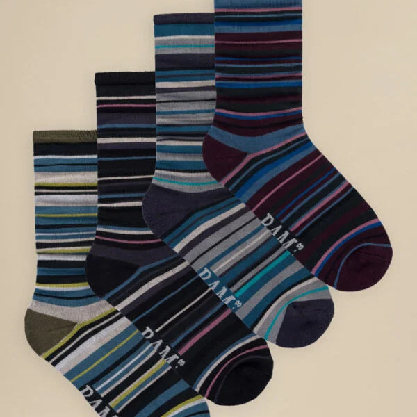 Set of striped bamboo socks by BAM