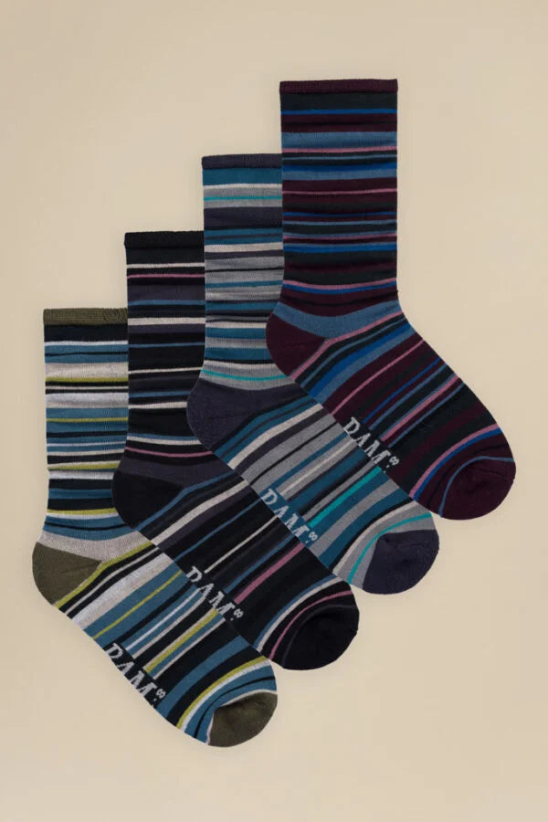 Set of striped bamboo socks by BAM