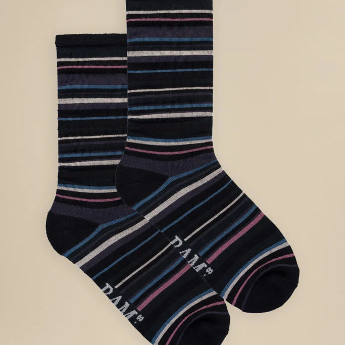 Set of striped bamboo socks by BAM