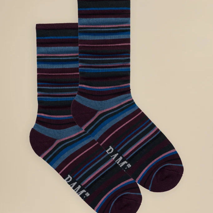 Set of striped bamboo socks by BAM