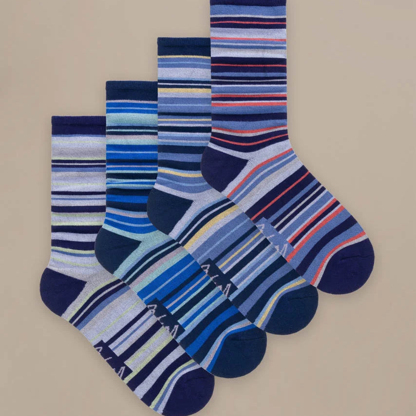 Set of striped bamboo socks by BAM