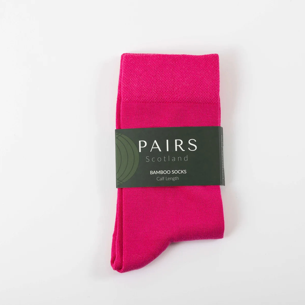 bright pink bamboo socks by Pairs Scotland