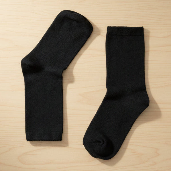 Black Bamboo Sensory School Socks