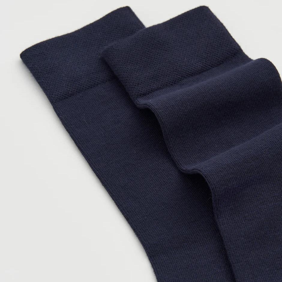 Inky blue bamboo socks by Pairs Scotland