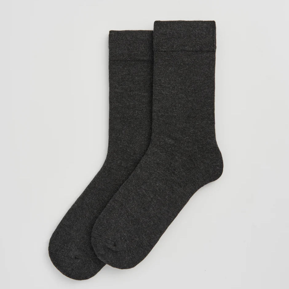 dark grey bamboo socks by Pairs Scotland