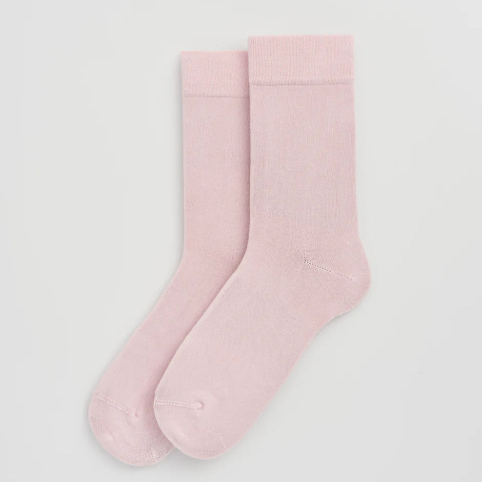 baby pink bamboo socks by Pairs Scotland