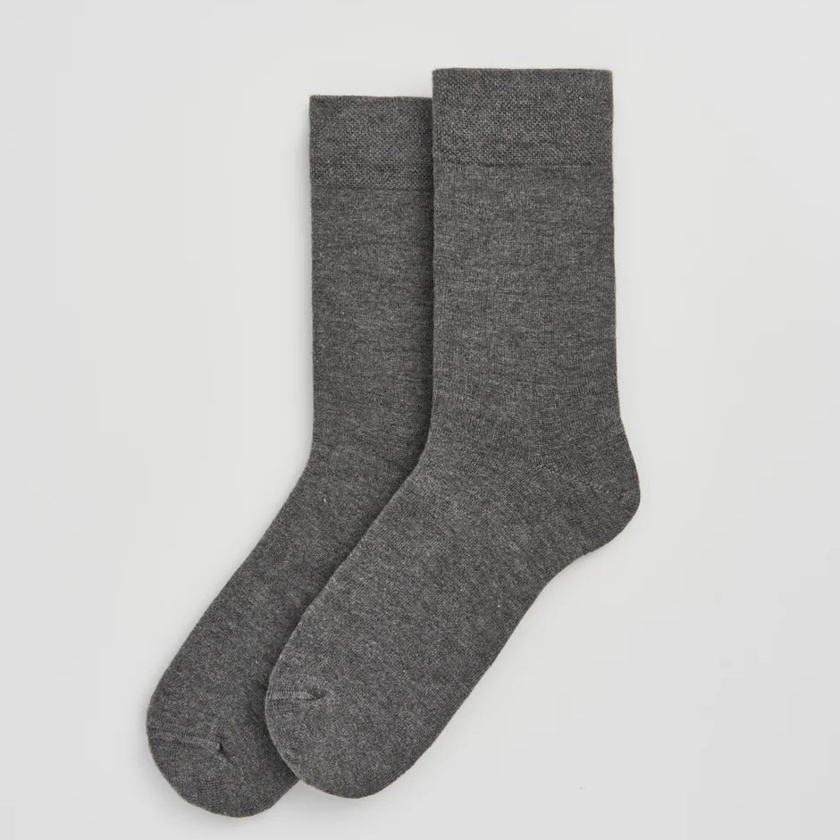 grey bamboo socks by Pairs Scotland