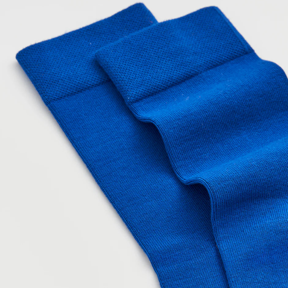 royal blue bamboo socks by Pairs Scotland