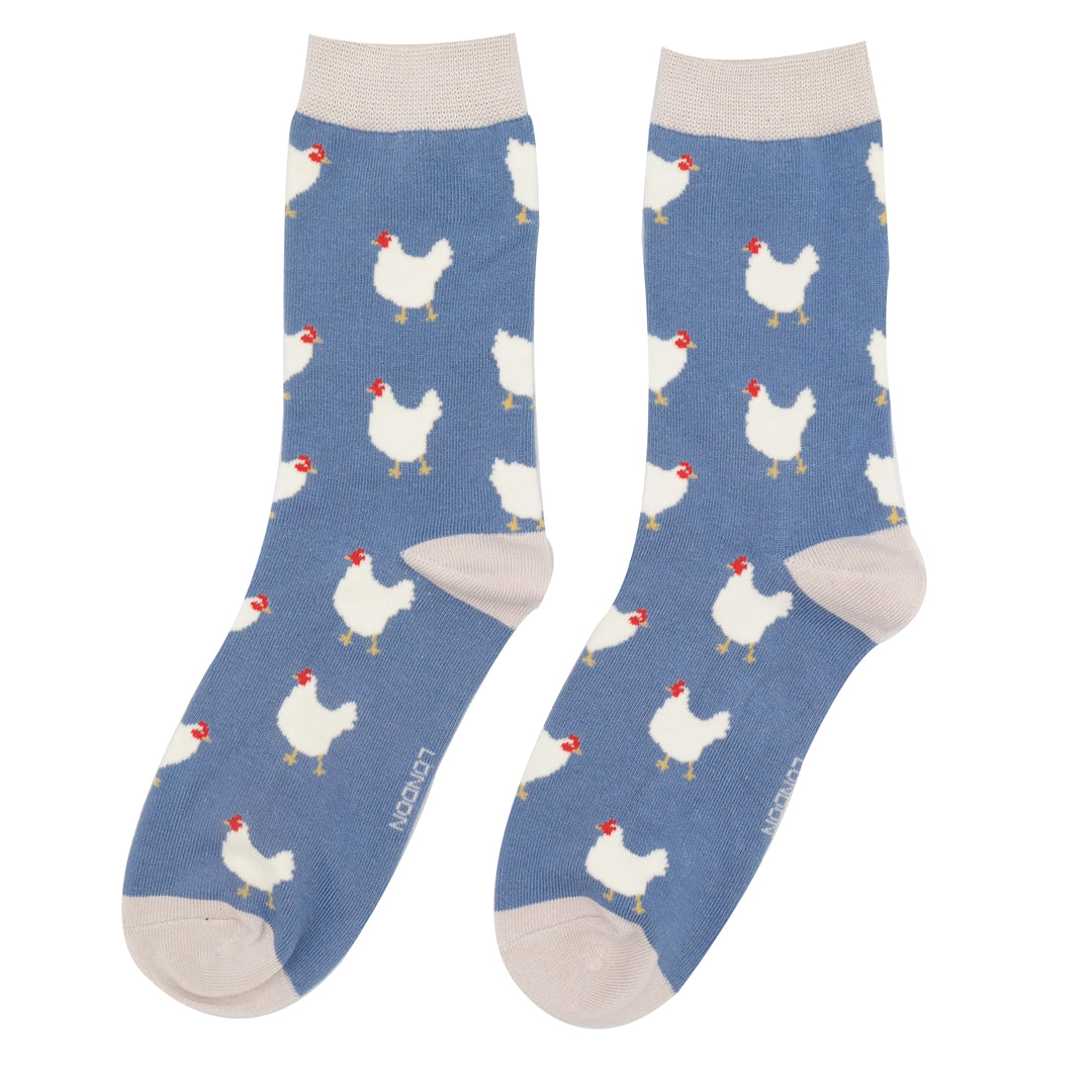 bamboo socks with a music theme