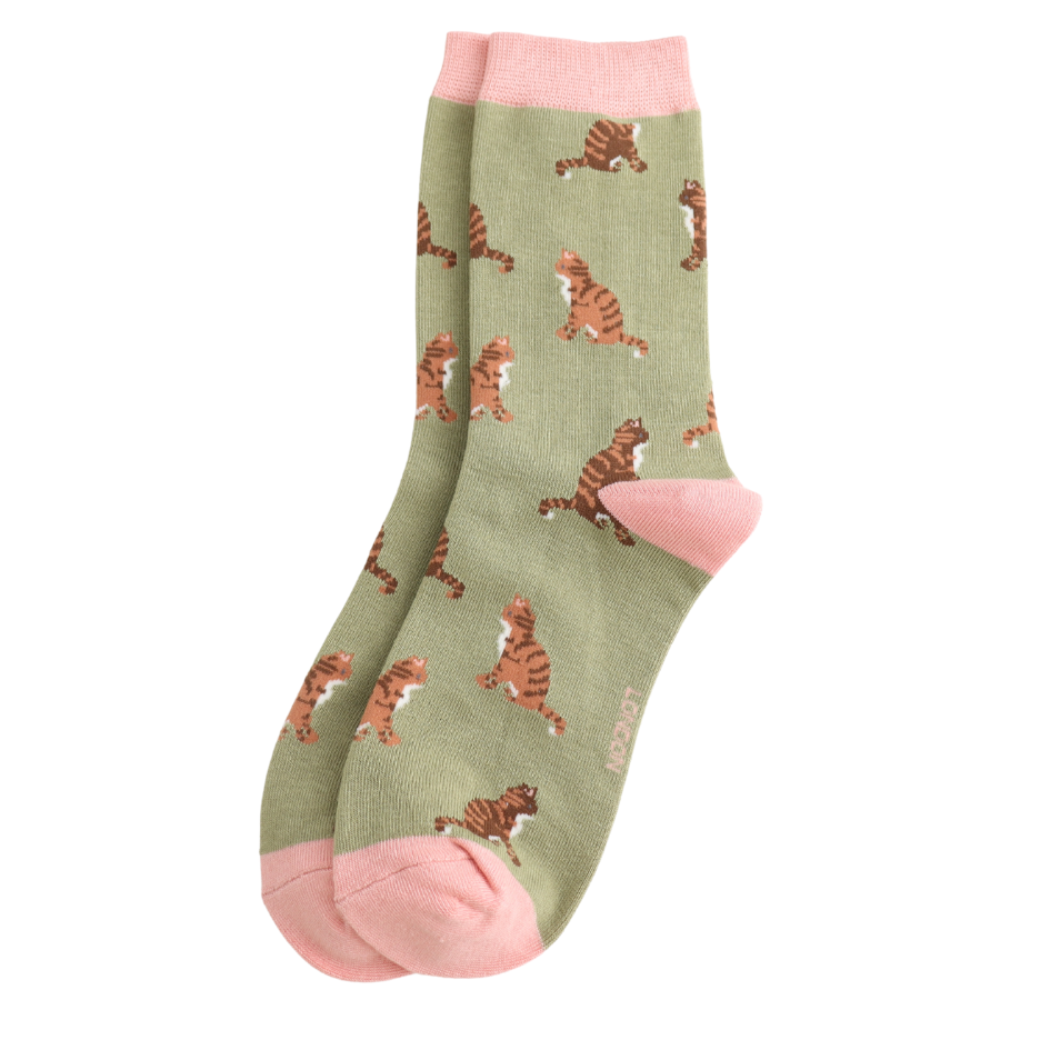 cat theme bamboo socks