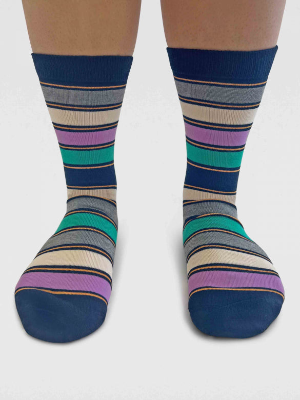 Bamboo striped socks by Thought