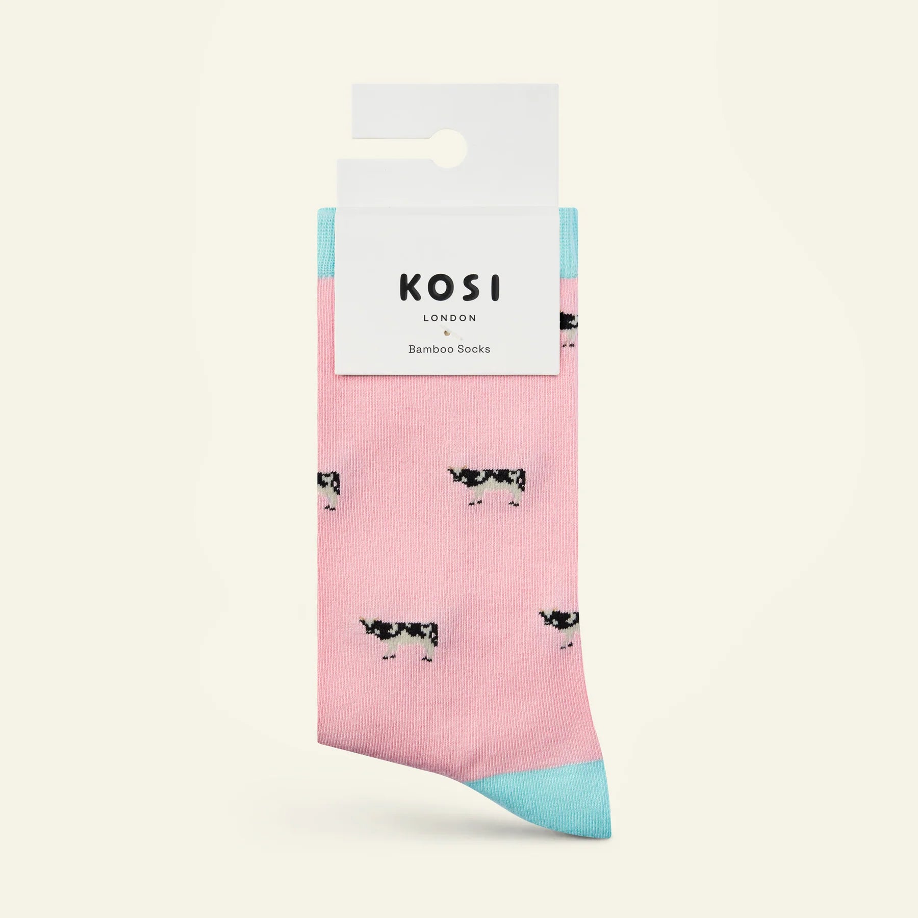 bamboo socks with cow theme by Kosi