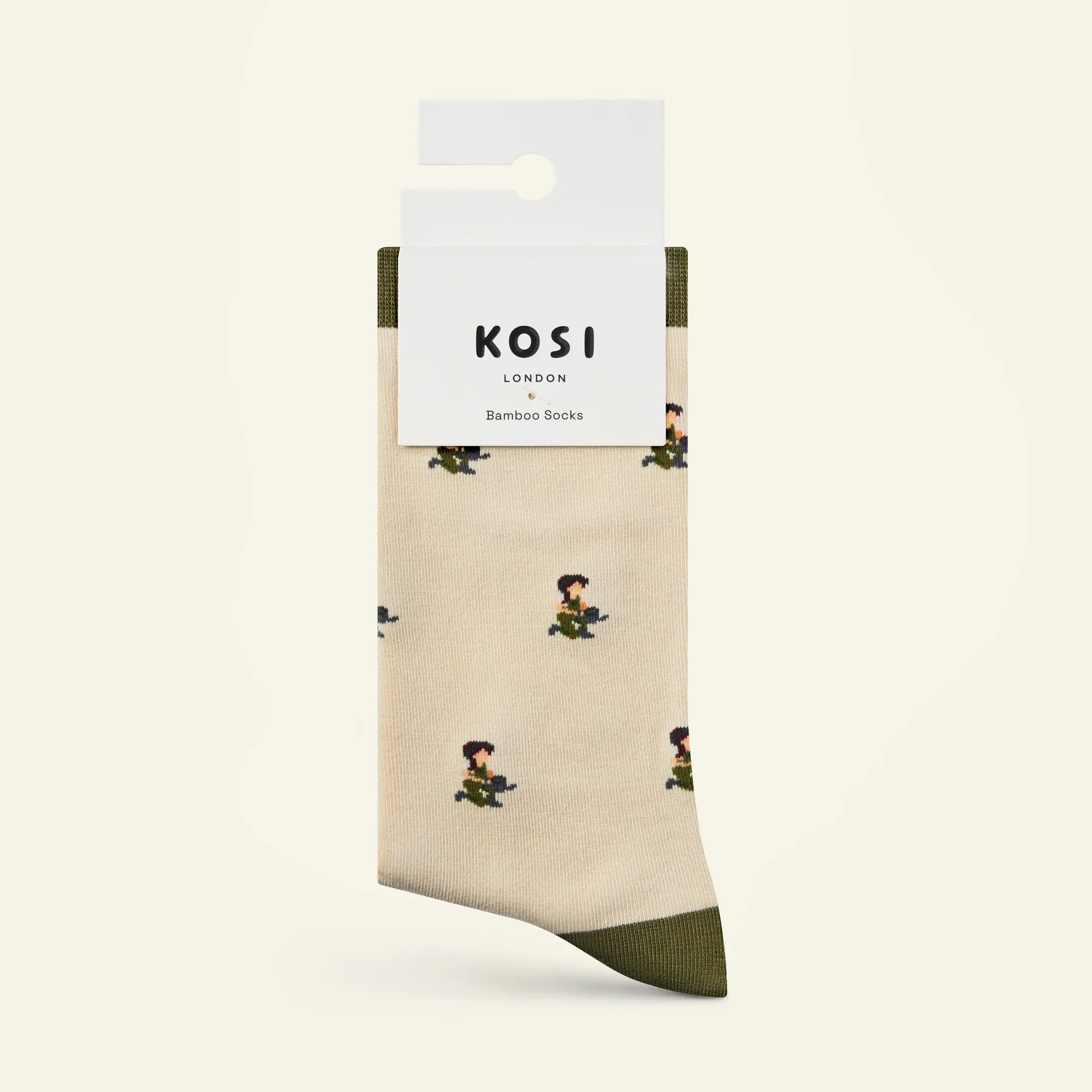 Bamboo socks with gardener print by Kosi