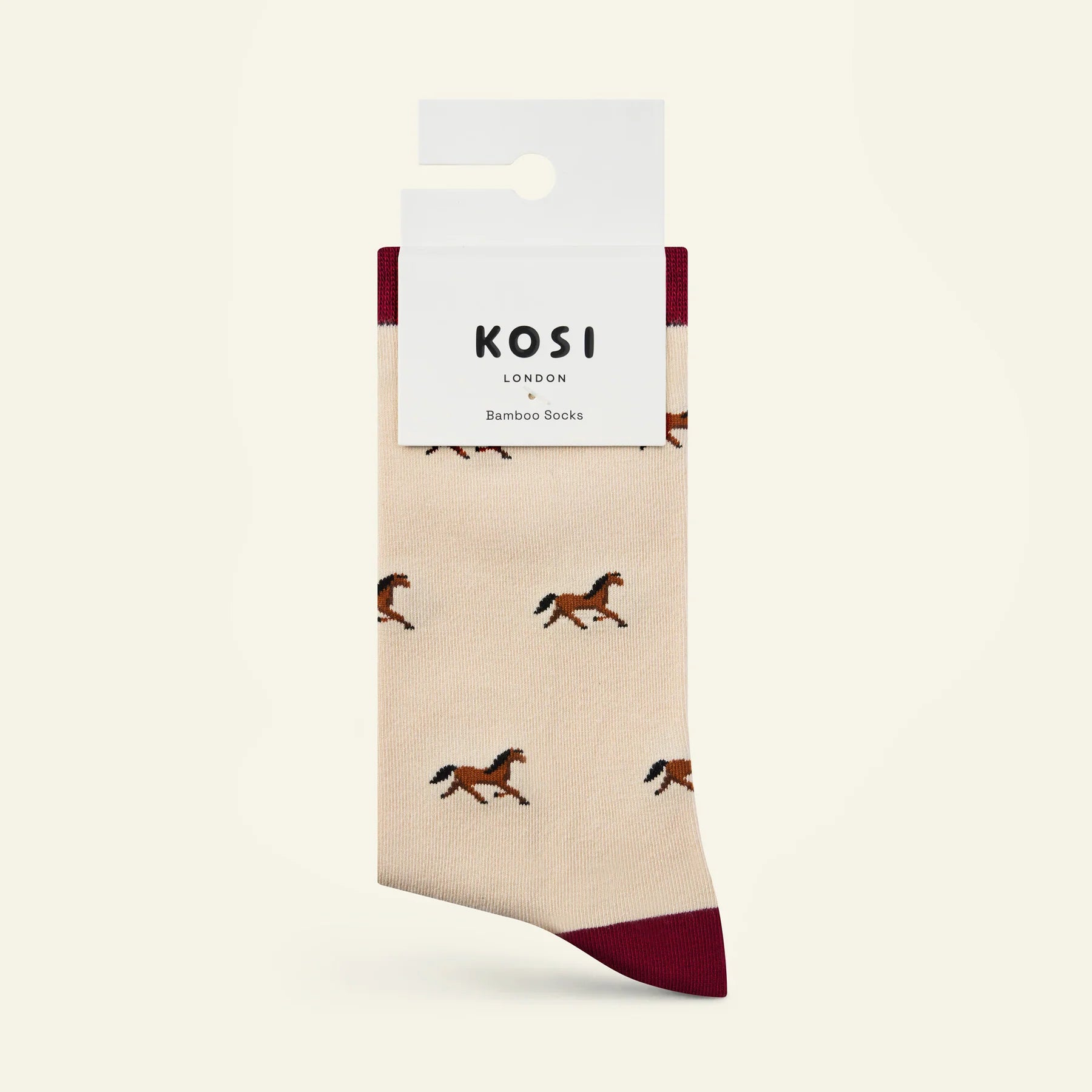 bamboo socks with horse print by Kosi