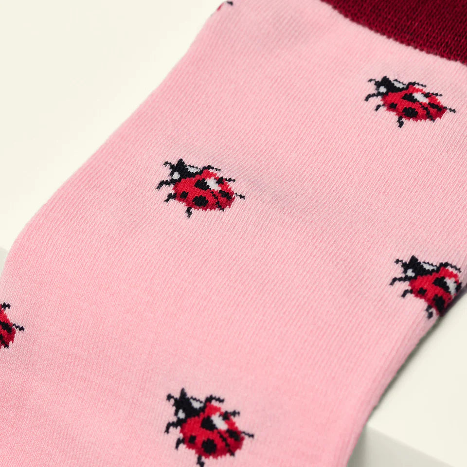 bamboo socks with ladybird theme by Kosi