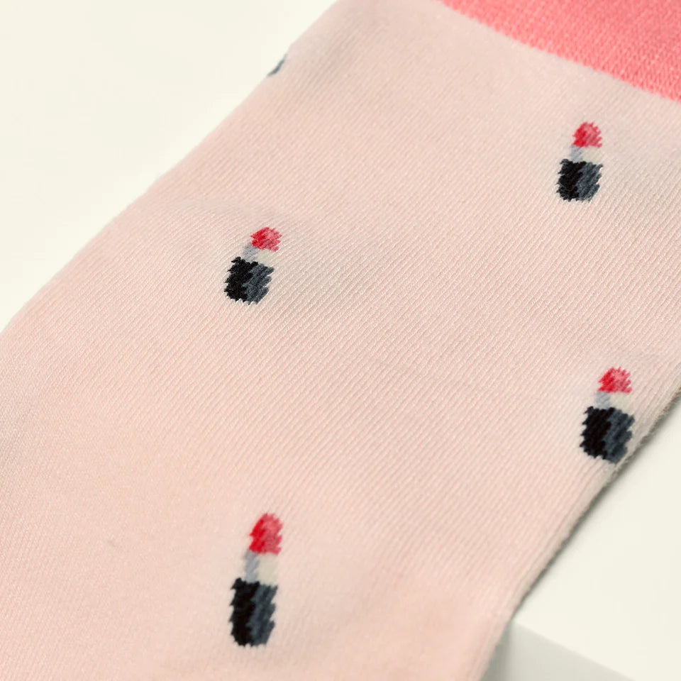 bamboo socks with lipstick theme by Kosi