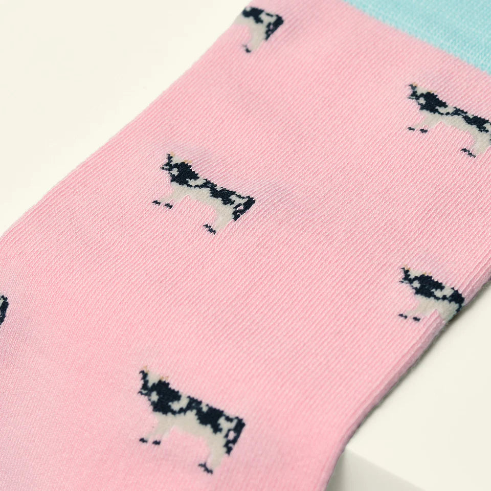 bamboo socks with cow theme by Kosi