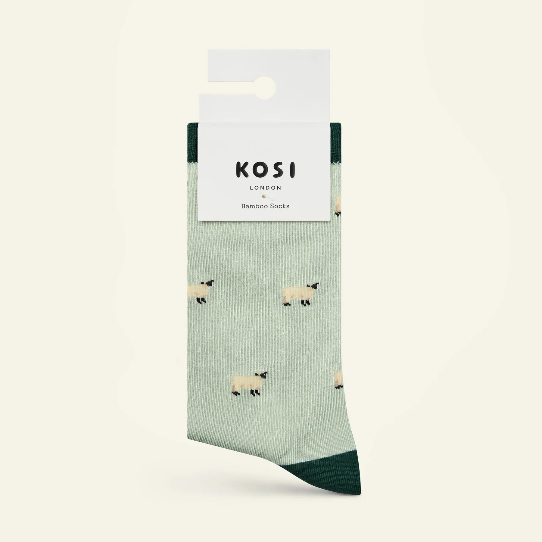 bamboo socks with a sheep print by Kosi