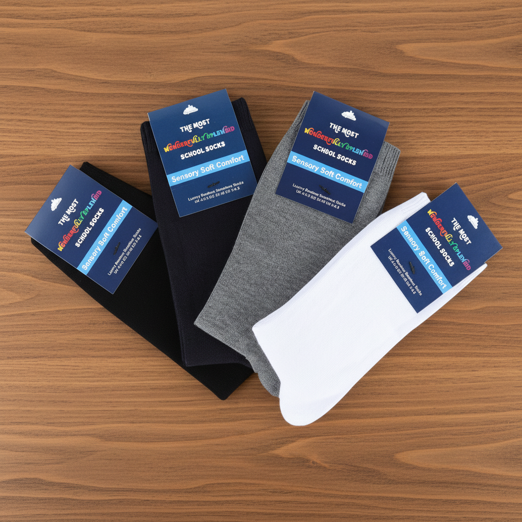 Childrens Bambook Sensory School Socks
