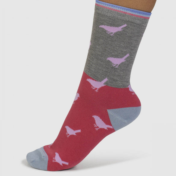 Bamboo bird socks by Thought