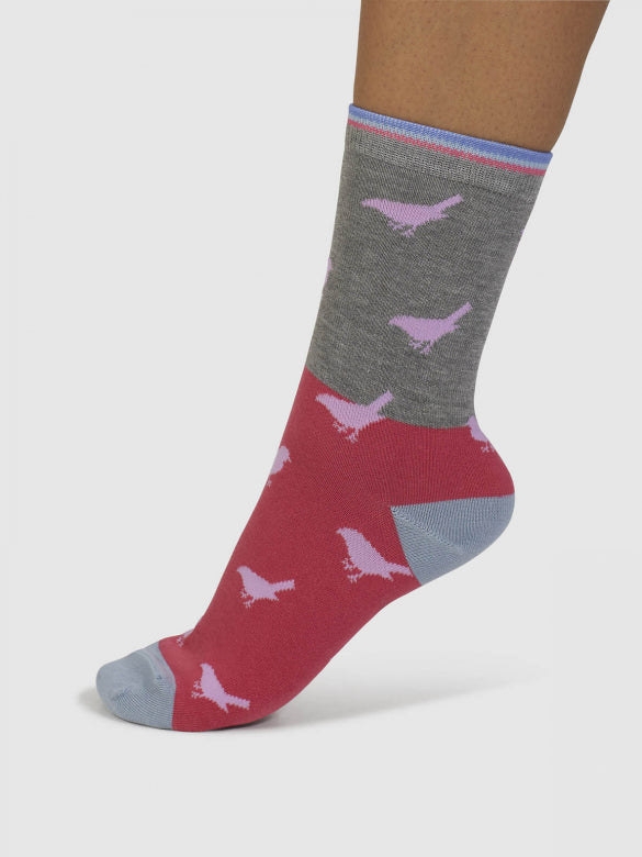 Bamboo bird socks by Thought