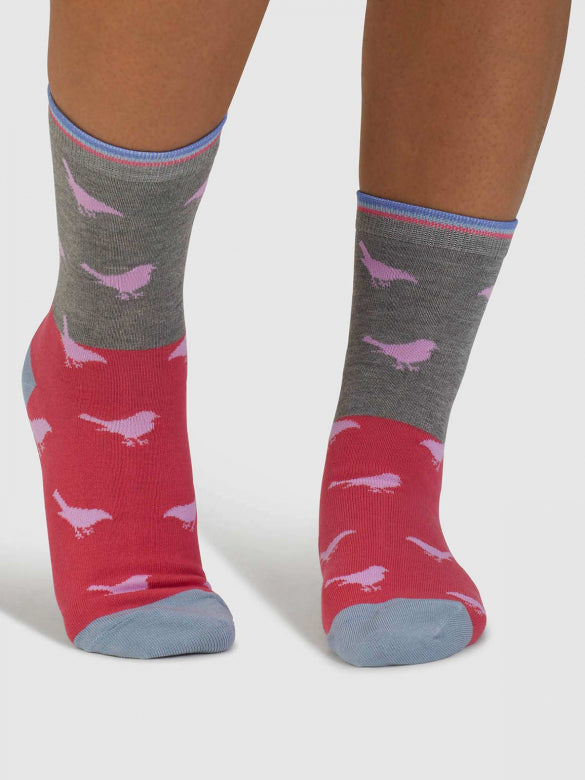 Bamboo bird socks by Thought