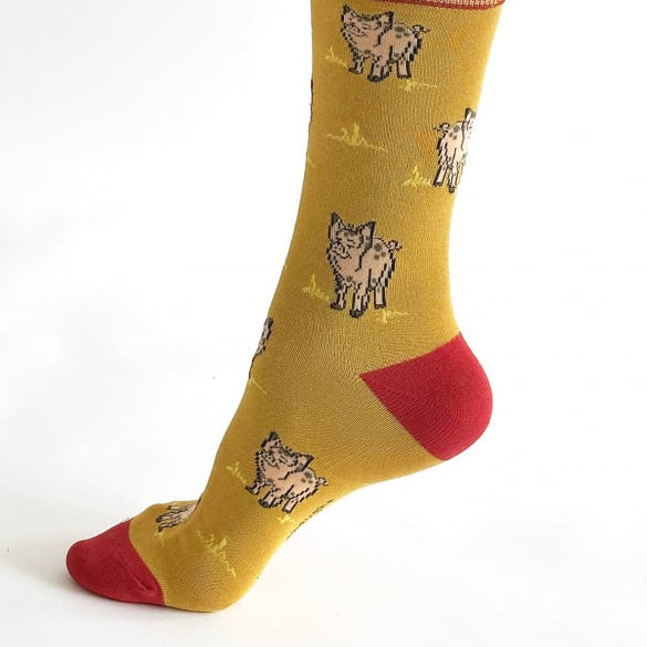 Bamboo pig theme socks by Thought