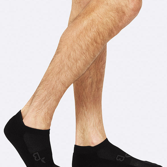 Boody Men's Active Bamboo Sports Sock in Black, Size UK 6-11-bamboofeet