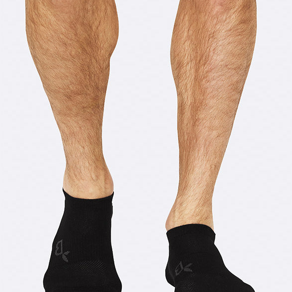 Boody Men's Active Bamboo Sports Sock in Black, Size UK 6-11-bamboofeet
