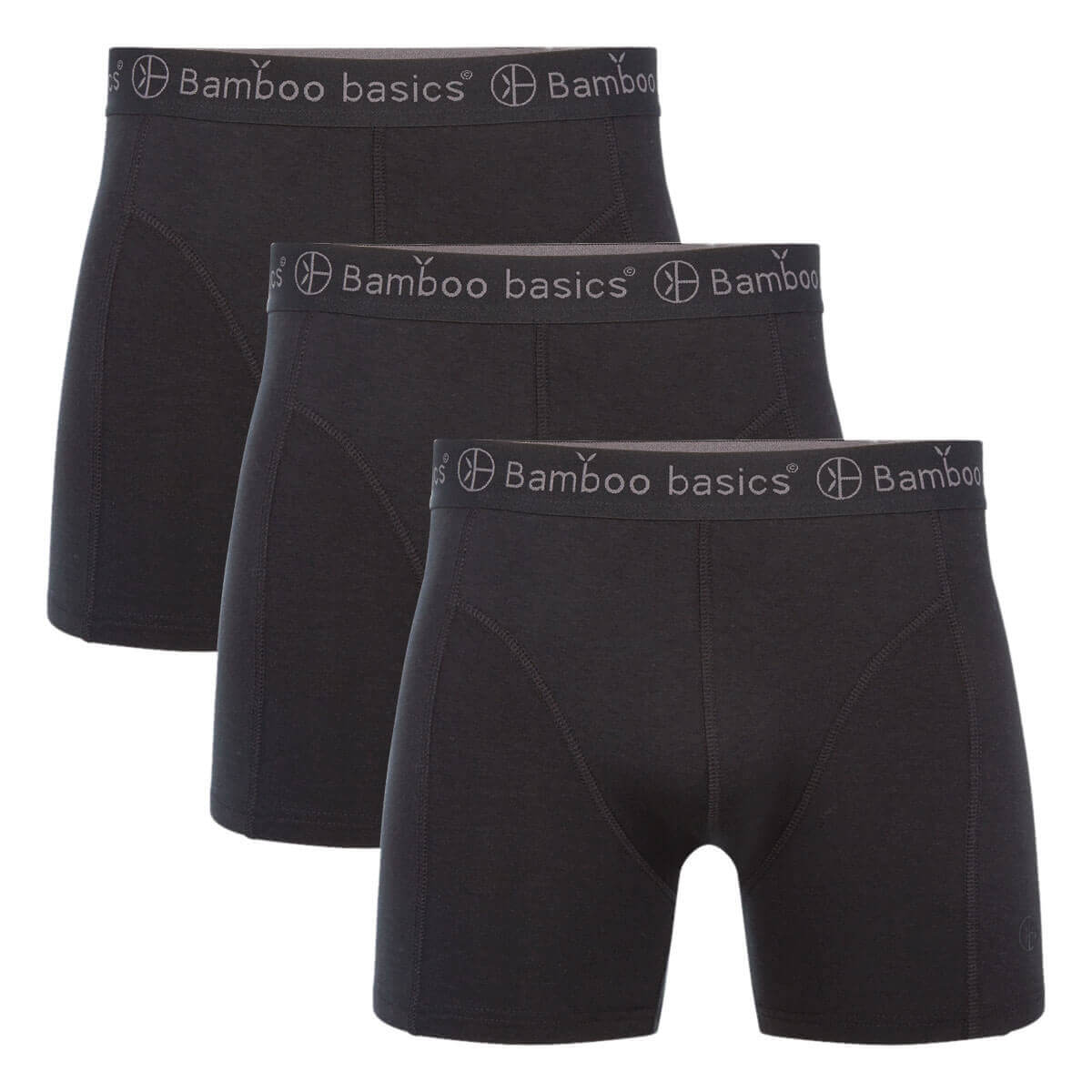 Bamboo Boxer Shorts in Black (3 pack) by Bamboo Basics Bamboofeet