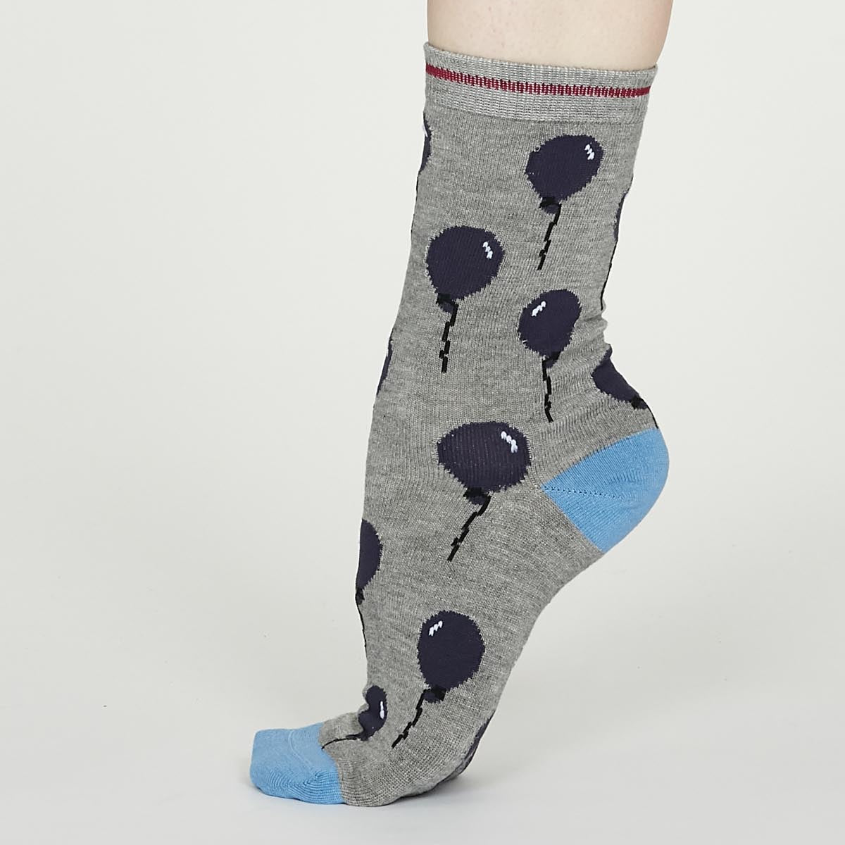 2 Pack Party Bamboo Socks in a Sock Bag by Thought, Size 4-7-bamboofeet