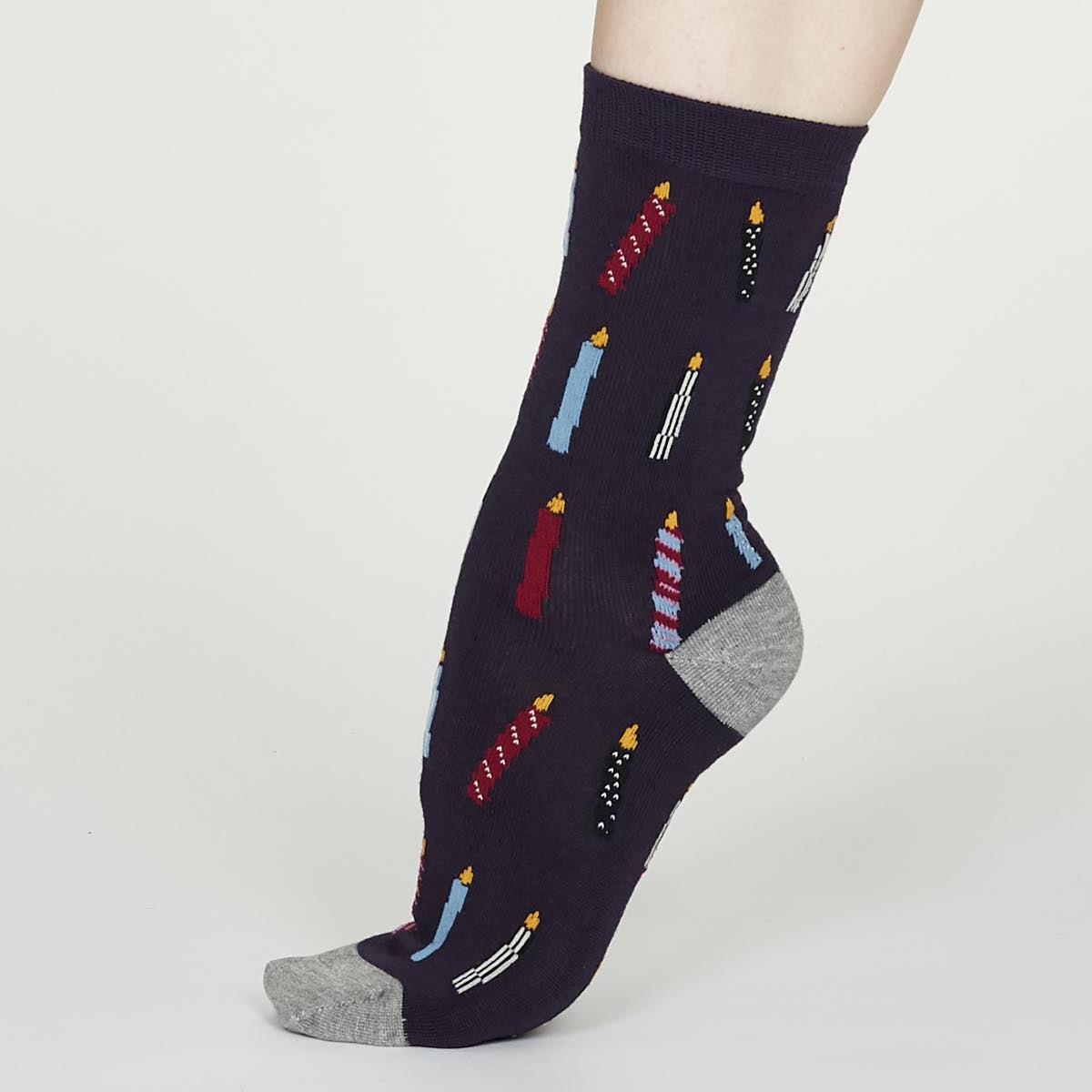 2 Pack Party Bamboo Socks in a Sock Bag by Thought, Size 4-7-bamboofeet