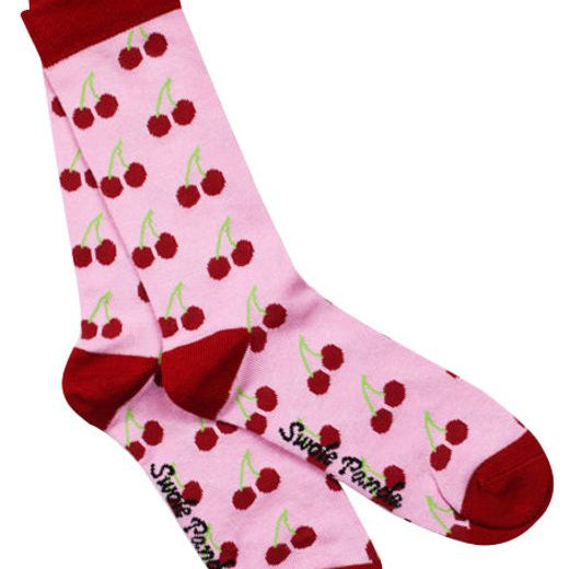 Cherry Bamboo Socks by Swole Panda