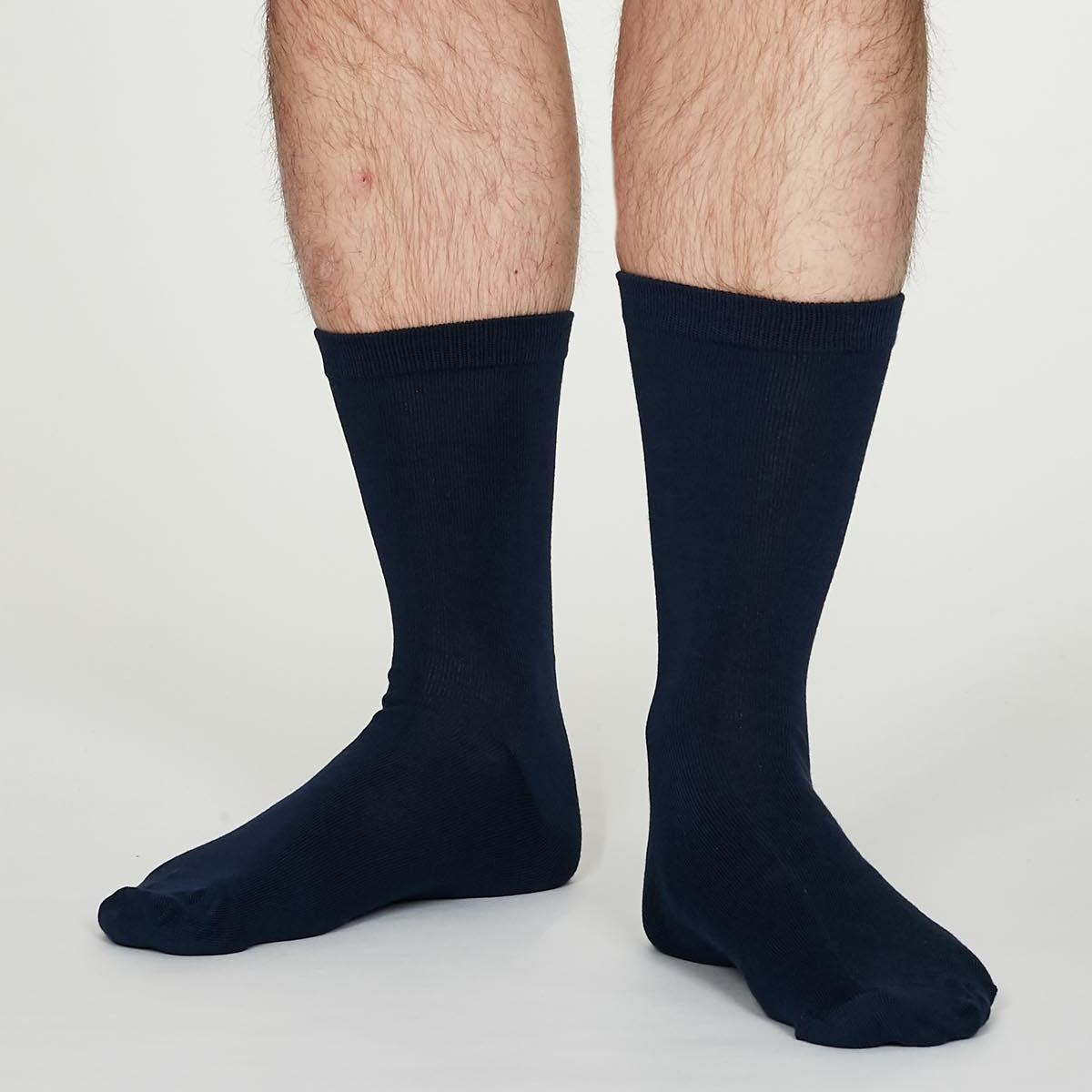 Jimmy Plain Bamboo Socks in Navy by Thought-bamboofeet