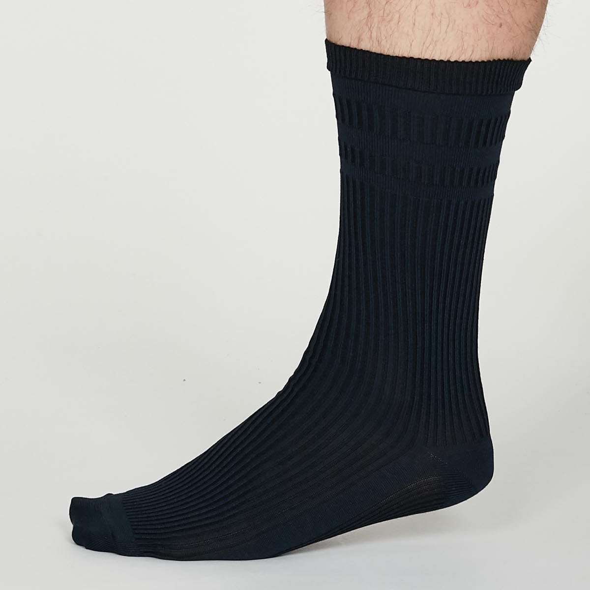 Benedict SeaCell™ Modal Diabetic Socks in Navy Blue by Thought-bamboofeet