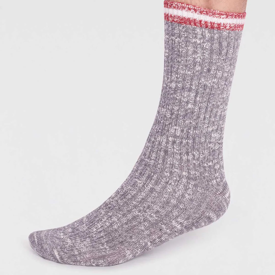 Organic cotton grey socks by Thought