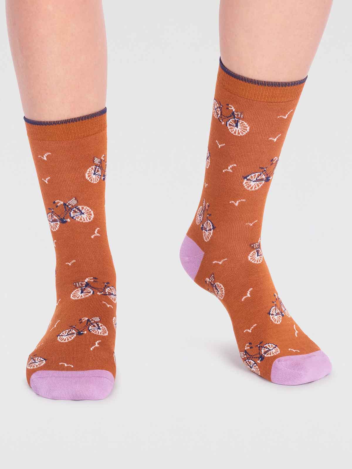 Bamboo bike socks by Thought