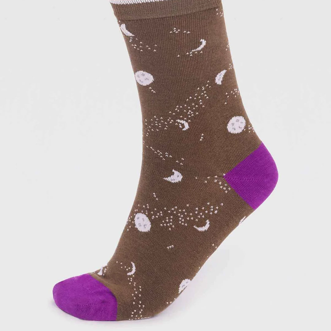 Starry theme bamboo socks by Thought