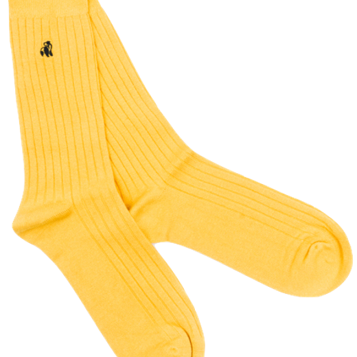 Bumblebee Yellow Bamboo Socks by Swole Panda