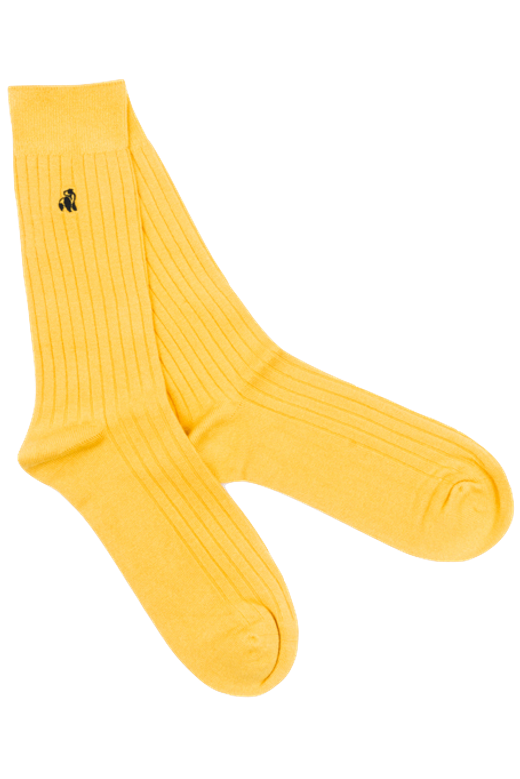 Bumblebee Yellow Bamboo Socks by Swole Panda