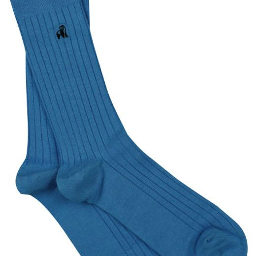 sky blue bamboo socks by Swole Panda