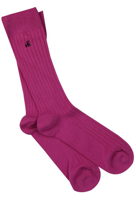 Cerise Pink Bamboo Socks by Swole Panda