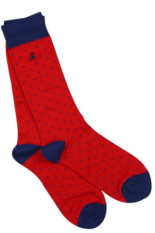 extra large red bamboo socks by Swole Panda