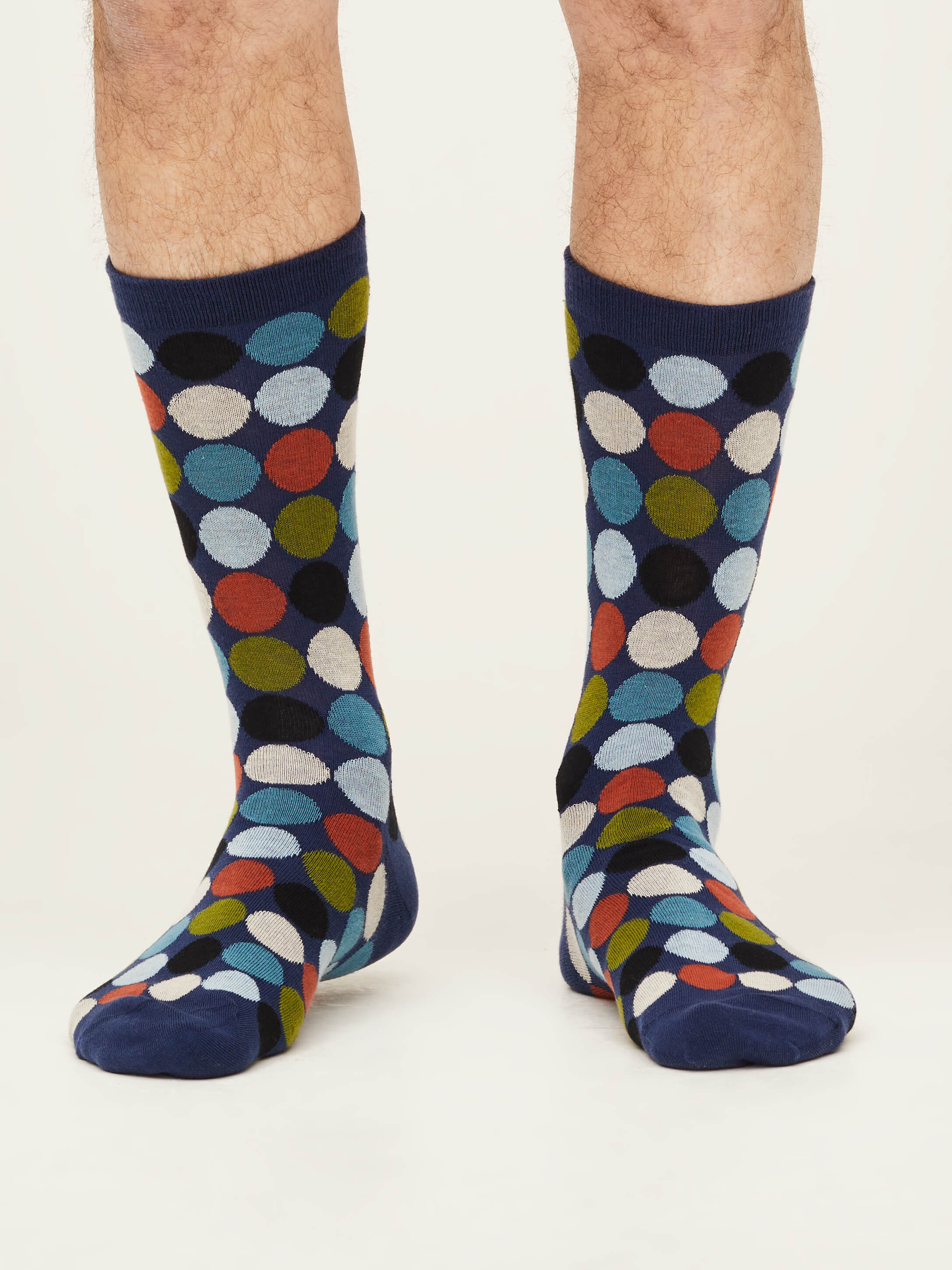 spotted organic cotton sock for men